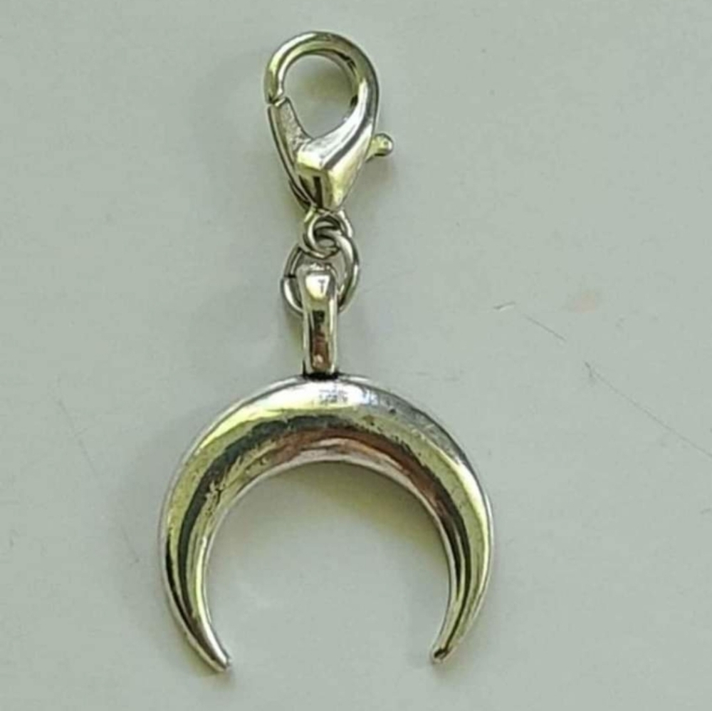 Clip On occult moon inverted moon charms bracelet planner Dreadlocks